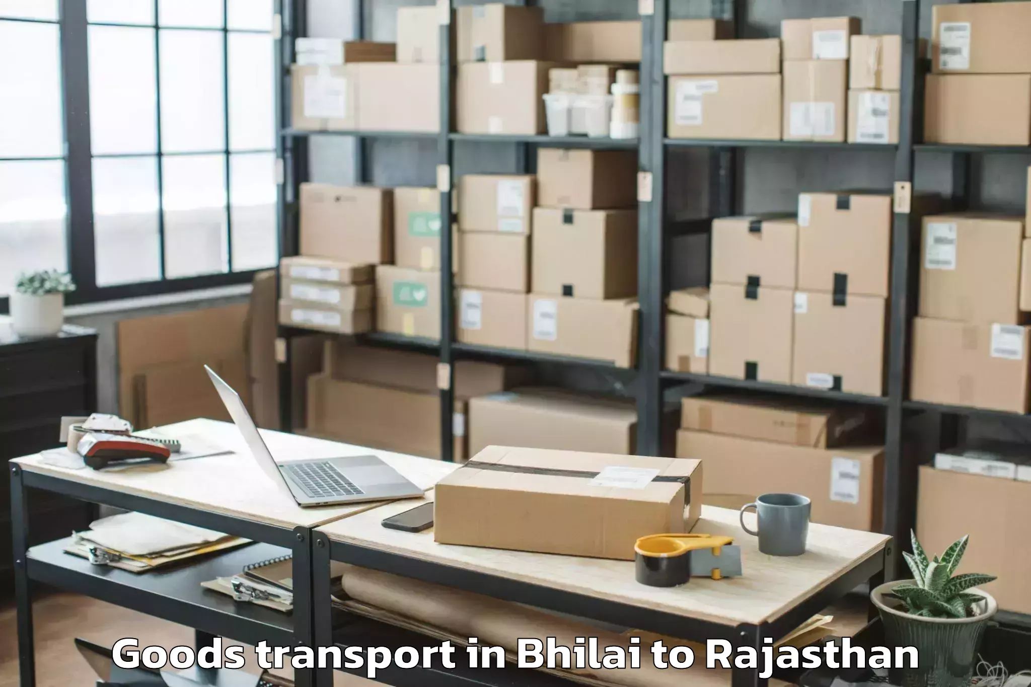 Bhilai to Sujangarh Goods Transport Booking